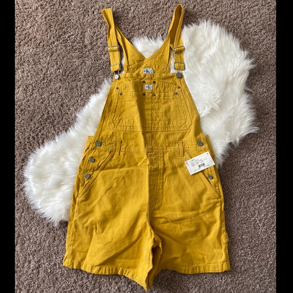 Vintage Calvin Klein Short Overall - Yellow
